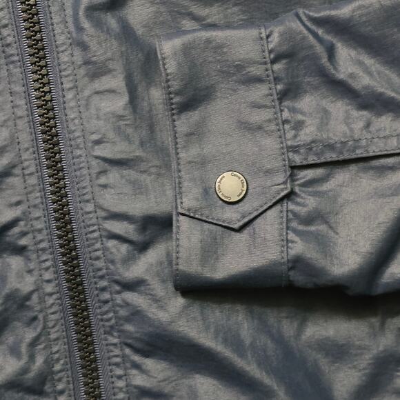 Calvin Klein Jeans Jacket Men’s Medium Blue Nylon Zip Front Casual - Picture 4 of 10